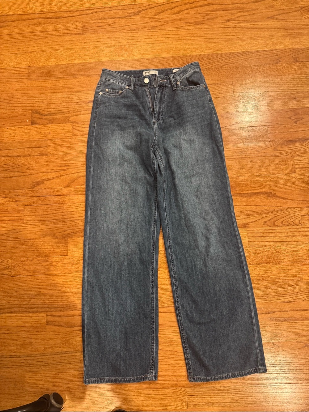Oat New York Wide-Leg Jeans in Blue Wash - Picture 5 of 5